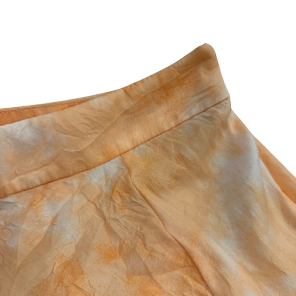 Free People Women's Martine Flirt Tie Dye Skirt in Peach Combo - Picture 8 of 12